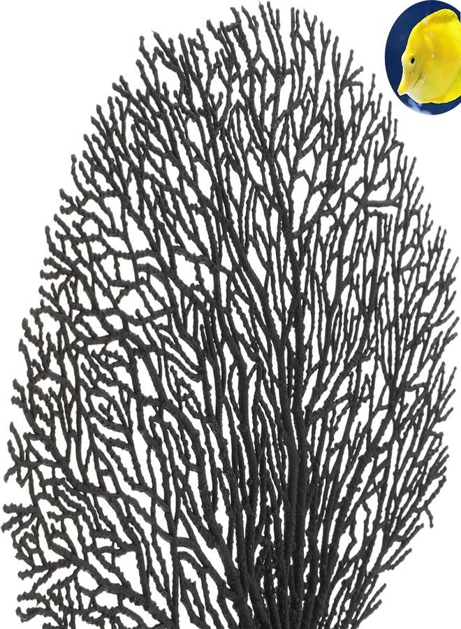 HALONTIN Coral Aquarium Decorations Artificial Fake Coral Reef Decor Fish Tank Ornaments Fish Tank Accessories for Home, Black - Image 4